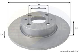 COMLINE ADC1809 - DISCO FIAT, LANCIA, ALFA ROMEO, CHRYSLER, DELTA