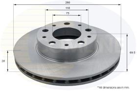 COMLINE ADC1571V - DISCO PEUGEOT, CITROEN, FIAT