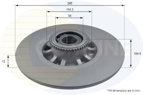 COMLINE ADC1164 - DISCO OPEL, VAUXHALL, RENAULT, FIAT, NISSAN