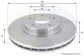 COMLINE ADC2318V - DISCO PEUGEOT, CITROEN, MITSUBISHI, CHRYSLER, JEEP, DODGE