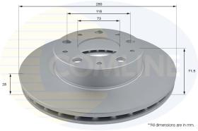 COMLINE ADC2834V - DISCO PEUGEOT, CITROEN, FIAT