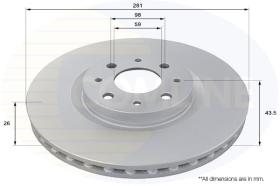 COMLINE ADC1814V - DISCO FIAT, ALFA ROMEO, CHRYSLER, DELTA