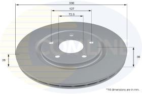 COMLINE ADC2822V - DISCO FIAT, VOLKSWAGEN, LANCIA, CHRYSLER, DODGE