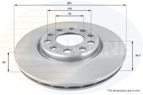 COMLINE ADC1845V - DISCO FIAT, ALFA ROMEO, JEEP