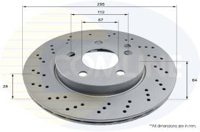 COMLINE ADC2853V - DISCO MERCEDES-BENZ, MG