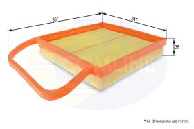 COMLINE EAF481 - FILTRO AIRE SKODA, VW