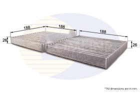 COMLINE EKF319A - FILTRO HABITÁCULO BMW, ALPINA