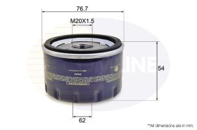 COMLINE EOF025 - FILTRO ACEITE OPEL, VAUXHALL, RENAULT, NISSAN, VOLVO, MITSUB