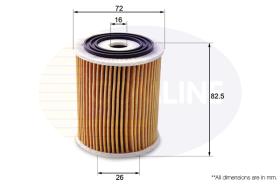 COMLINE EOF167 - FILTRO ACEITE FIAT, MINI, CHRYSLER, JEEP