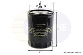COMLINE EOF035 - FILTRO ACEITE FORD, OPEL, VAUXHALL, ROVER, CHEVROLET, CADILL