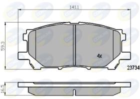 COMLINE CBP01750 - PASTILLAS TOYOTA, LEXUS