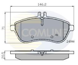 COMLINE CBP01786 - PASTILLAS MERCEDES-BENZ