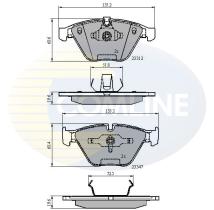 COMLINE CBP02033 - PASTILLAS BMW