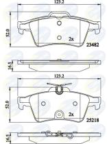 COMLINE CBP02198 - PASTILLAS PEUGEOT