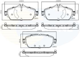 COMLINE CBP02346 - PASTILLAS MERCEDES-BENZ