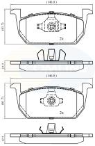 COMLINE CBP02389 - PASTILLAS AUDI, VOLKSWAGEN, SEAT, SKODA