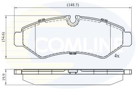 COMLINE CBP02762 - PASTILLAS MERCEDES-BENZ