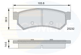 COMLINE CBP06100 - PASTILLAS CHEVROLET, DAEWOO