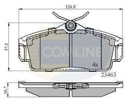 COMLINE CBP0740 - PASTILLAS NISSAN