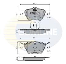 COMLINE CBP0913 - PASTILLAS MERCEDES-BENZ, CHRYSLER