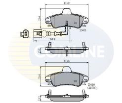 COMLINE CBP11235 - PASTILLAS FORD