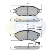 COMLINE CBP11589 - PASTILLAS PEUGEOT, CITROEN, FIAT