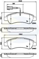 COMLINE CBP11604 - PASTILLAS PEUGEOT, CITROEN, FIAT