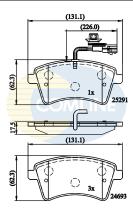 COMLINE CBP11707 - PASTILLAS RENAULT