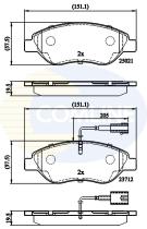 COMLINE CBP12213 - PASTILLAS FIAT, LANCIA, ALFA ROMEO, CHRYSLER, DELTA