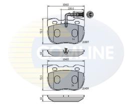 COMLINE CBP1401 - PASTILLAS ROVER, LAND ROVER, RANGE ROVER