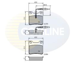 COMLINE CBP1455 - PASTILLAS MERCEDES-BENZ