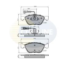 COMLINE CBP1897 - PASTILLAS FIAT, LANCIA, ALFA ROMEO, DELTA