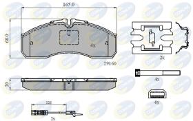  CBP21735 - PASTILLAS MERCEDES-BENZ