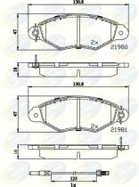 COMLINE CBP2485 - PASTILLAS RENAULT, NISSAN