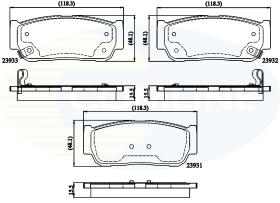 COMLINE CBP31218 - PASTILLAS KIA, SSANGYONG