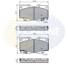 COMLINE CBP31574 - PASTILLAS TOYOTA