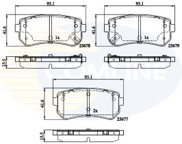 COMLINE CBP32276 - PASTILLAS HYUNDAI, KIA