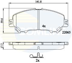  CBP32278 - PASTILLAS RENAULT, NISSAN