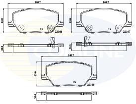 COMLINE CBP32294 - PASTILLAS FIAT, JEEP