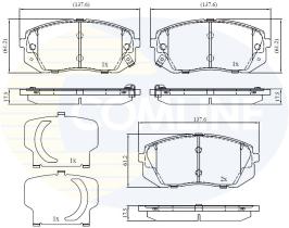 COMLINE CBP32529 - PASTILLAS HYUNDAI, KIA