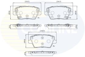 COMLINE CBP32772 - PASTILLAS HYUNDAI, KIA