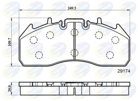 COMLINE CBP9078MK - PASTILLAS RENAULT, VOLVO