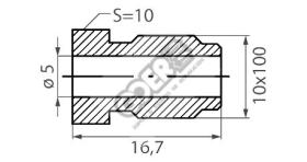 goer RM0605 - RACOR MACHO 10X100 TUBO Ø5