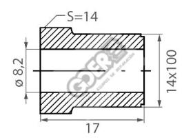 goer RM4262 - RACOR MACHO 14X100 TUBO Ø8,2