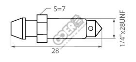 goer RS0105 - RACOR SANGRADOR METRICA 1/4X28