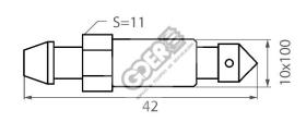 goer RS5006X - SET 10 RACORES SANGRADORES METRICA 10X100