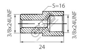 goer RR9682V - SET 5 RACORES REDUCTORES H3/8X24 - M3/8X24