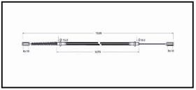 RECAMBIO FRENO INDUSTRIAL CA00609 - CABLE DE FRENO PGS