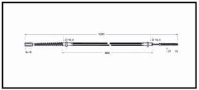 RECAMBIO FRENO INDUSTRIAL CA00610 - CABLE DE FRENO PGS