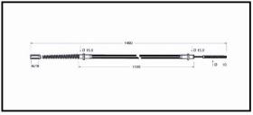 RECAMBIO FRENO INDUSTRIAL CA00611 - CABLE DE FRENO PGS